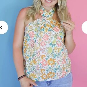 Gilli	NWT Floral Halter Top - Size M